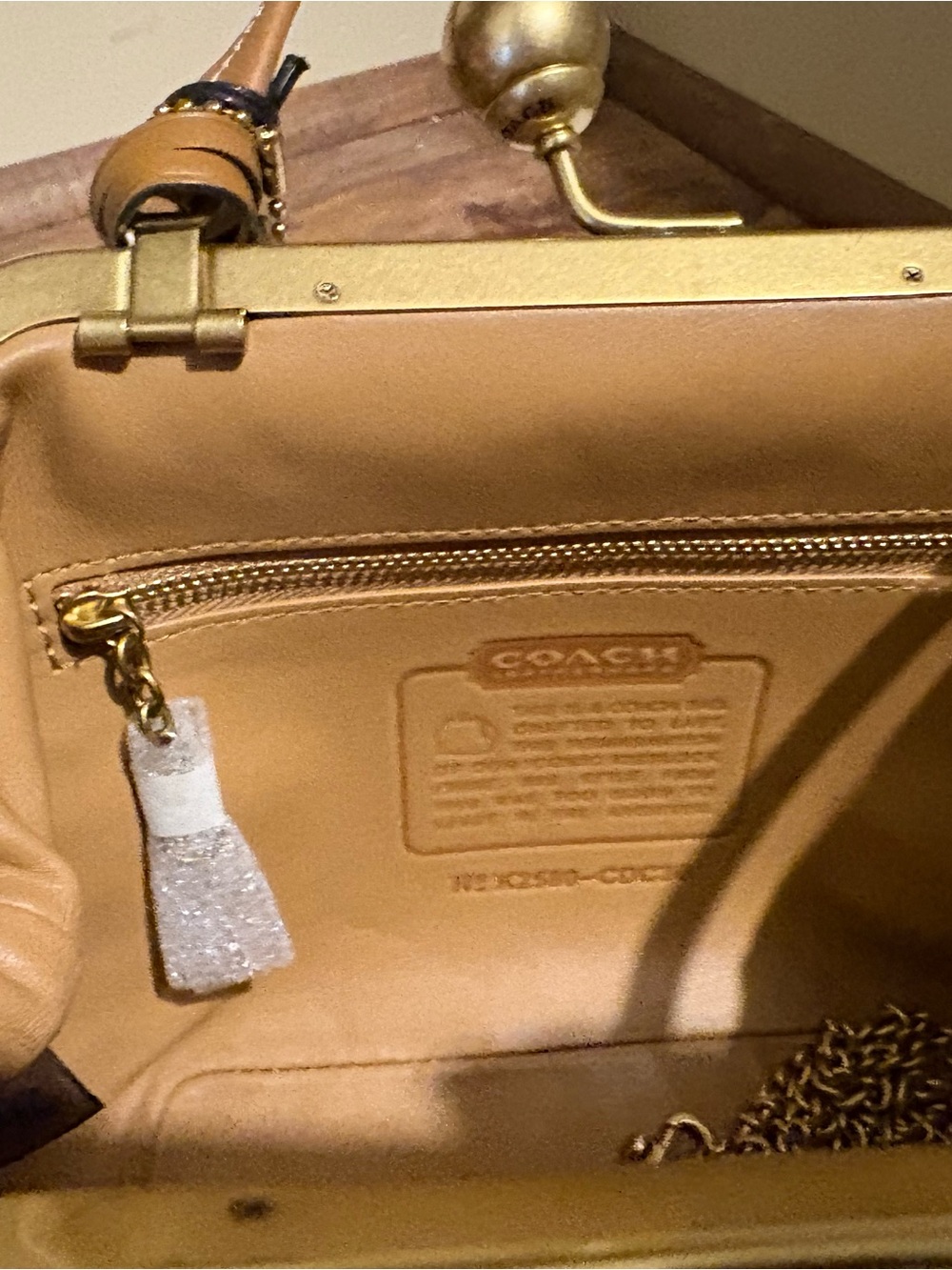 Coach Candy Crystal Kisslock 16 Top-Handle Bag includes Coach Candy Charm - Picture 5 of 8
